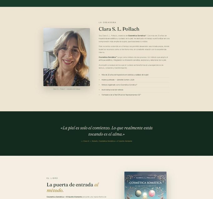 El libro Cosmética Somática